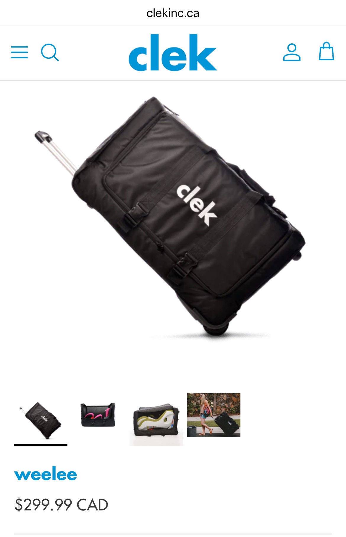 CLEK Car Seat Travel Bag