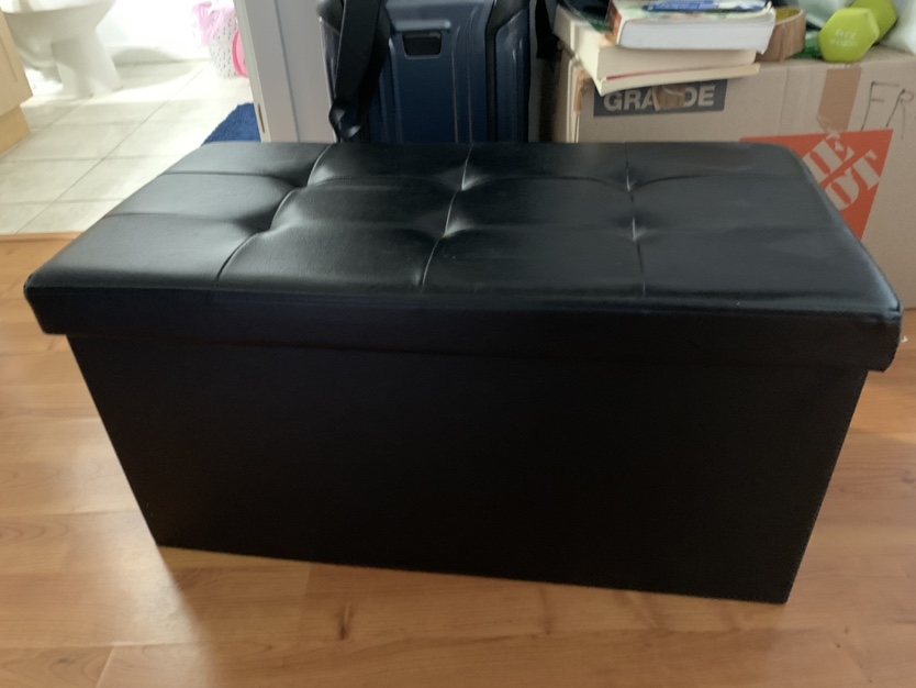 Folding Ottoman with Storage
