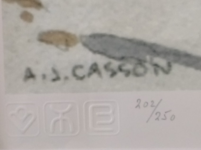 A J CASSON NUMBERED PRINT image indicator(3)