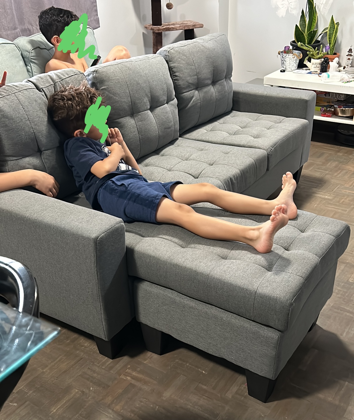 3 seater + ottoman sofa