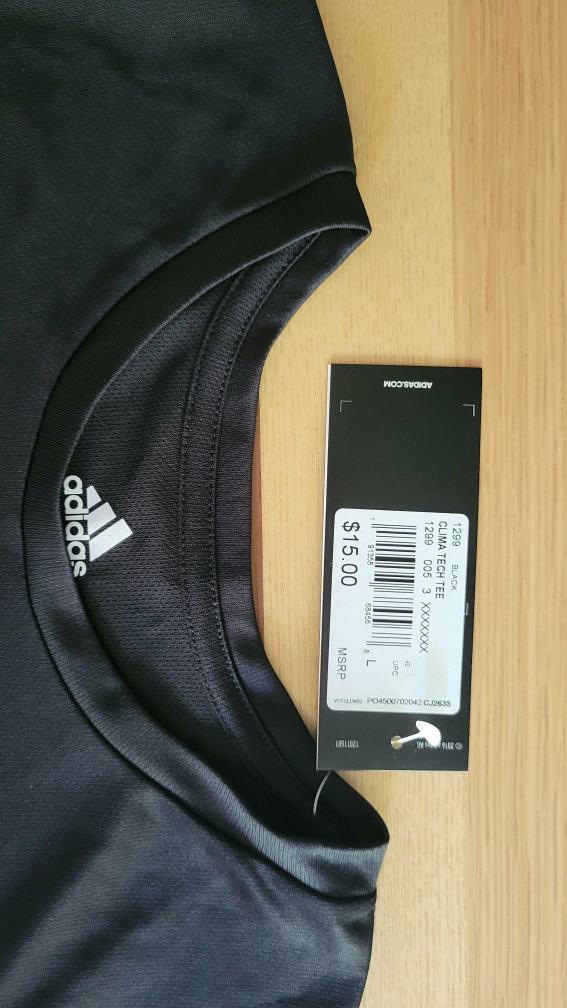 ADIDAS KIDS T-shirt, Clima Tech Tee, Essential Workout, Size L image indicator(6)