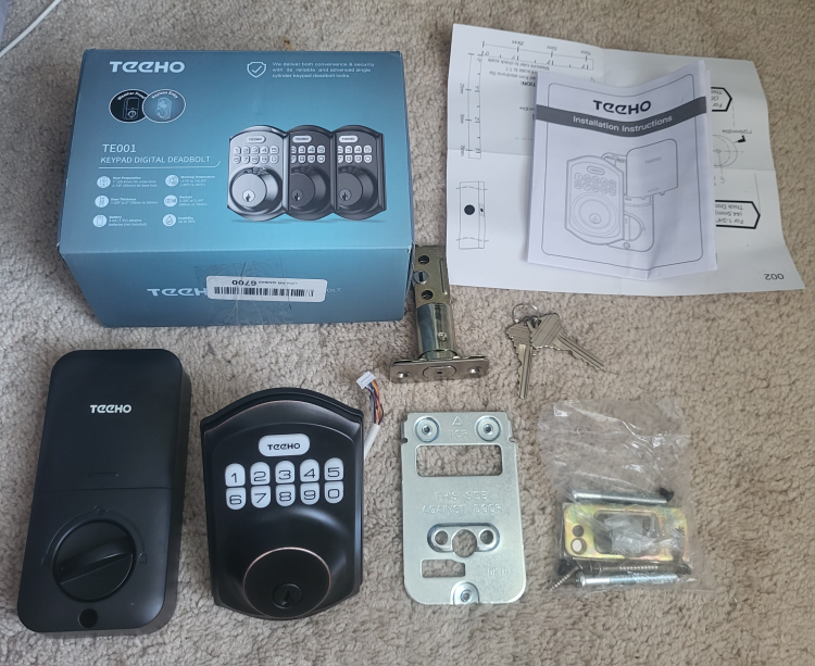Keypad door lock (New in box)