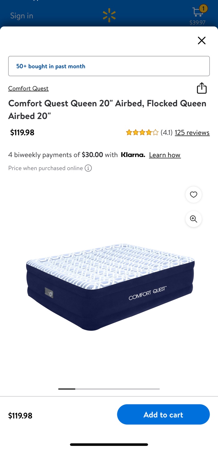 Comfort quest queen airbed image indicator(5)