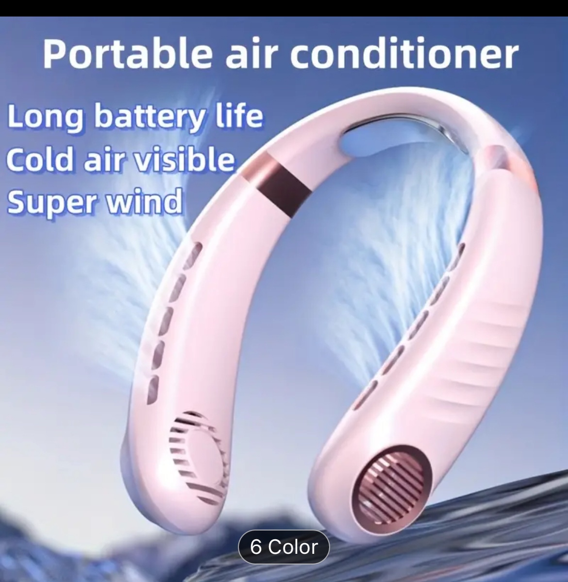 BNIB rechargeable Portable Neck Fan with Digital Display - photo 4