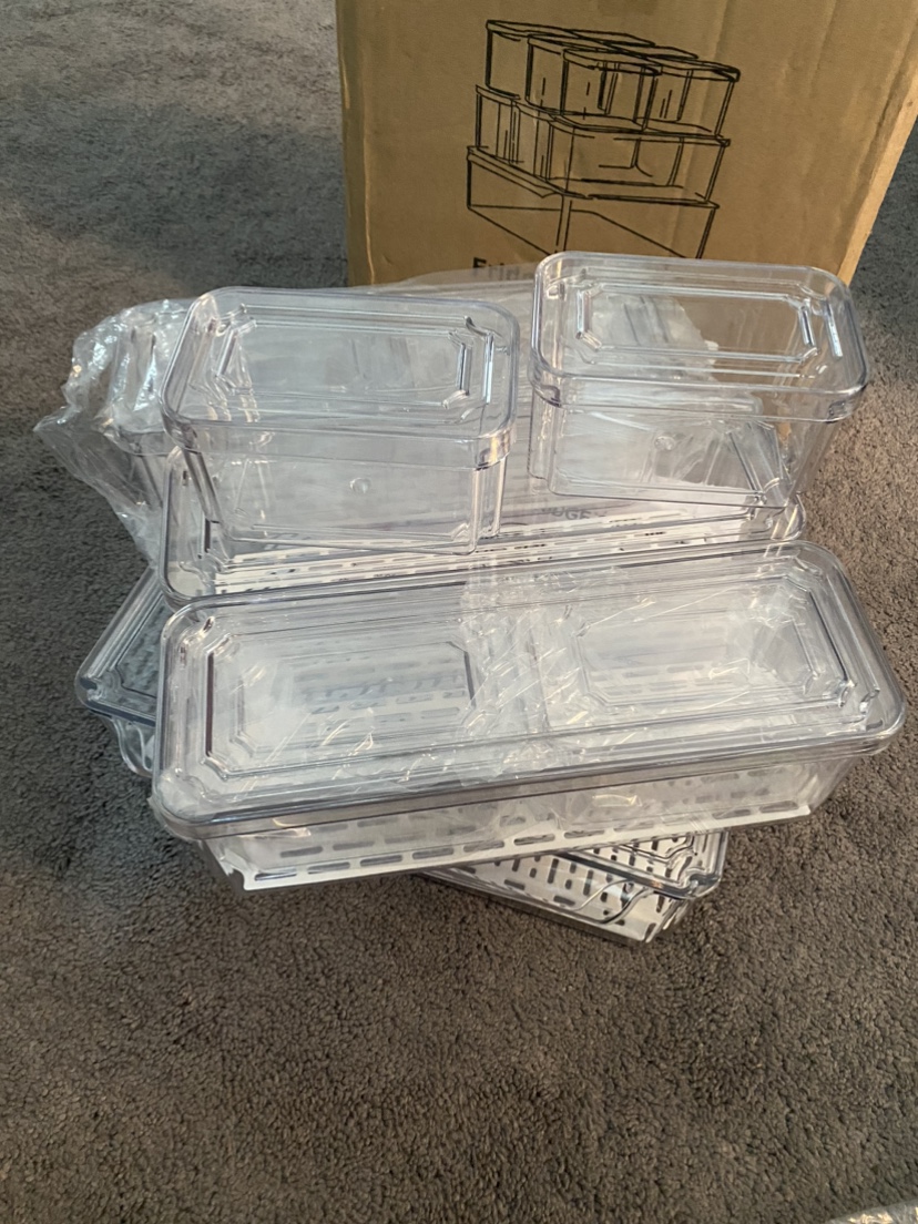 Brand new fridge container organizer, 10 pieces - photo 3