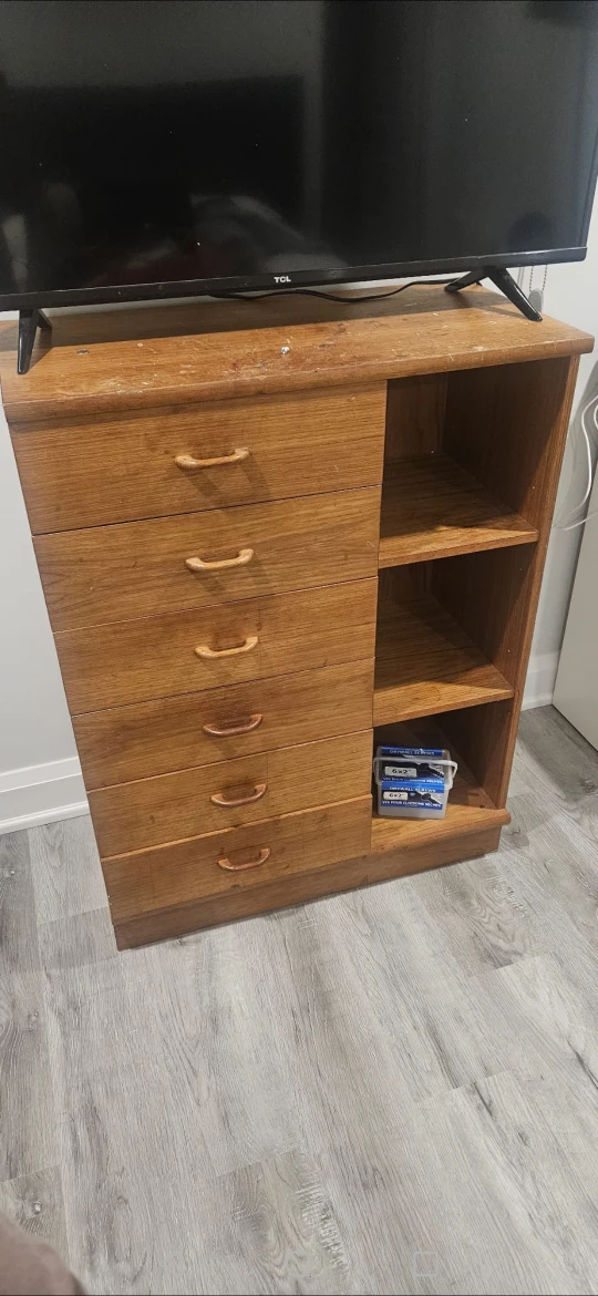 brown shelf with 6 drawers URGENT thumbnail