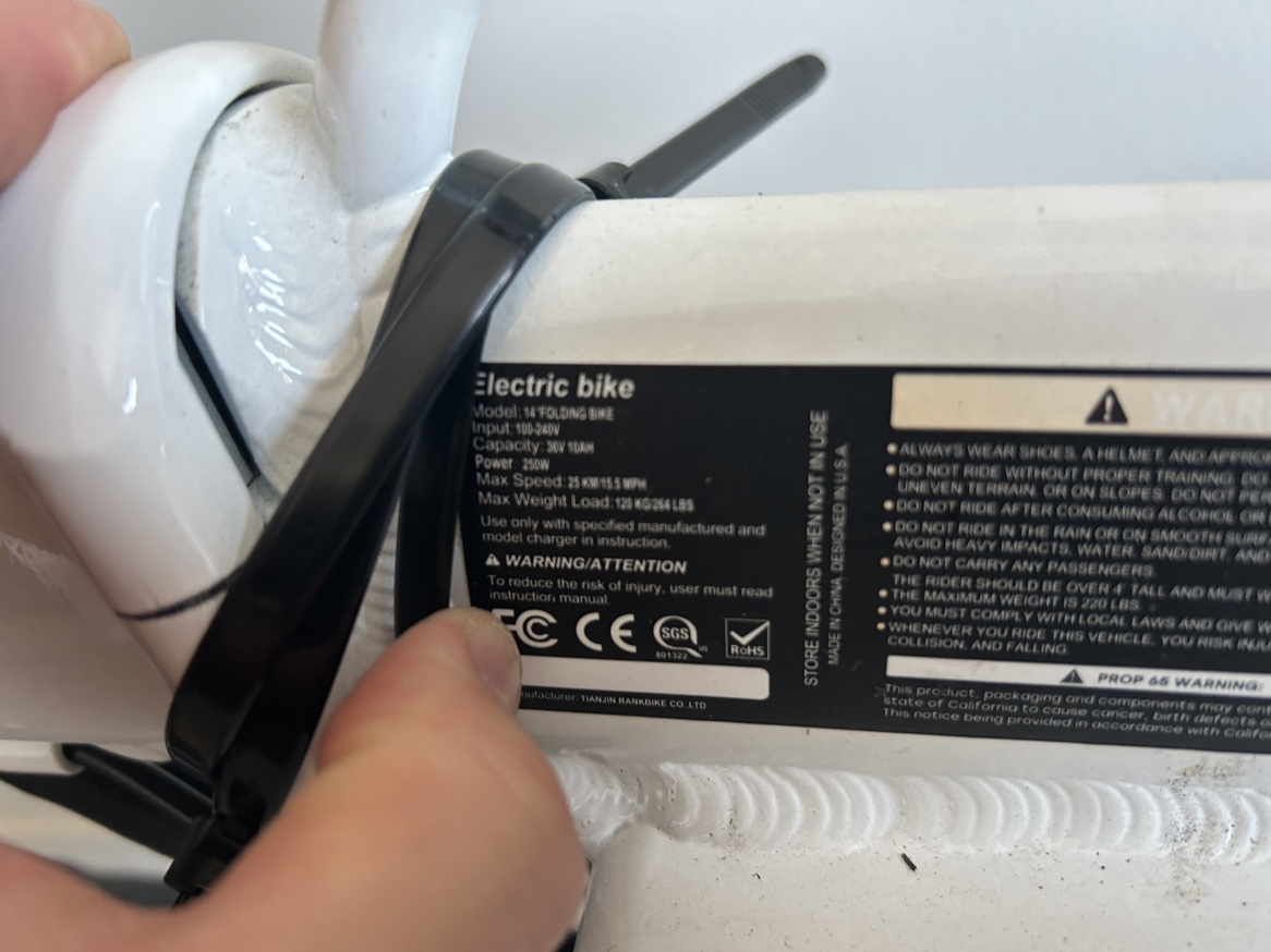 Foldable electric bike (needs repairs, see description) - photo 2