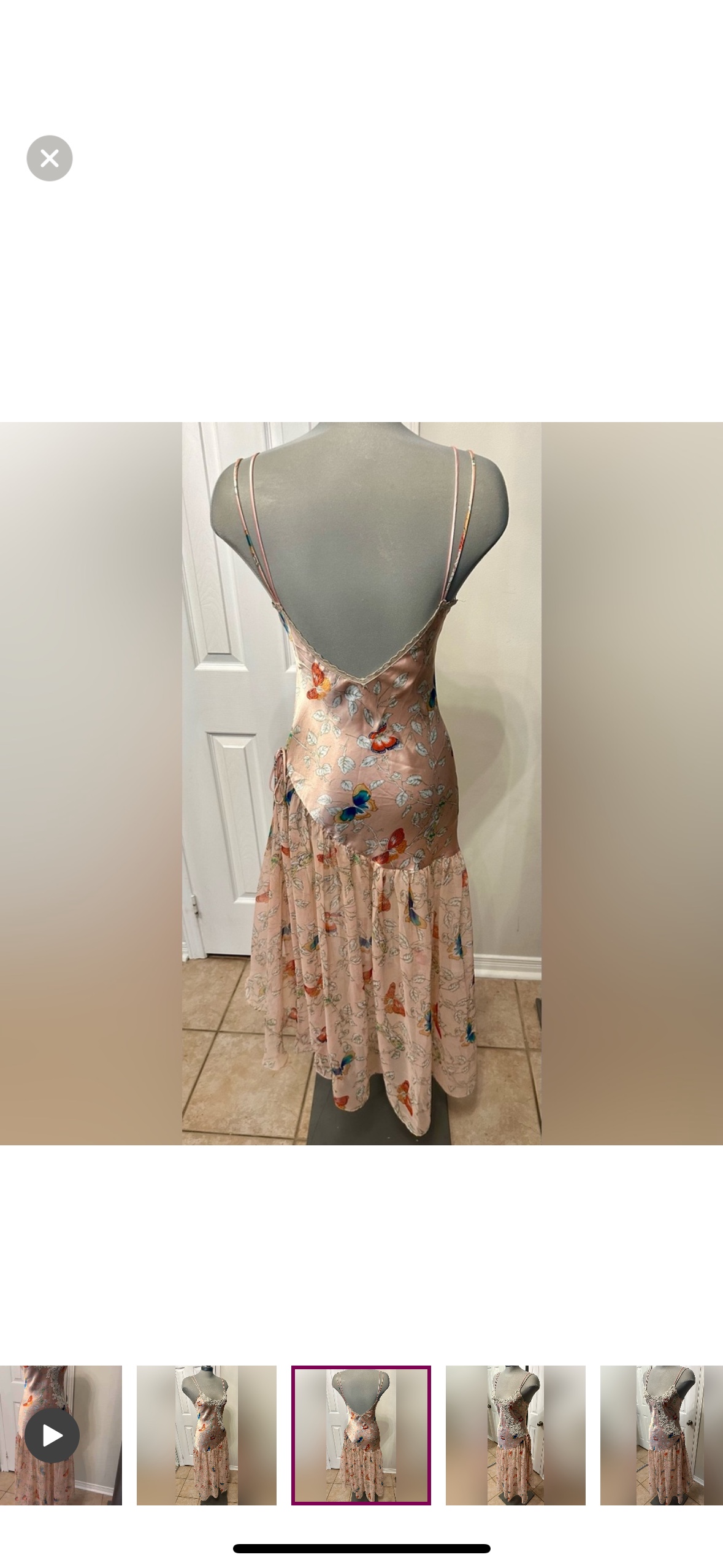 Vintage 1980s Victoria's Secret Butterfly Nightgown - photo 3