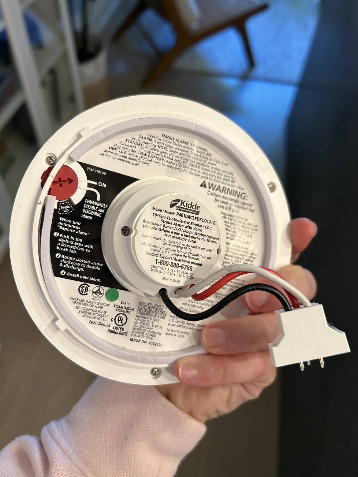 Kiddie hardwire smoke and CO2 alarms - 3 total - photo 2