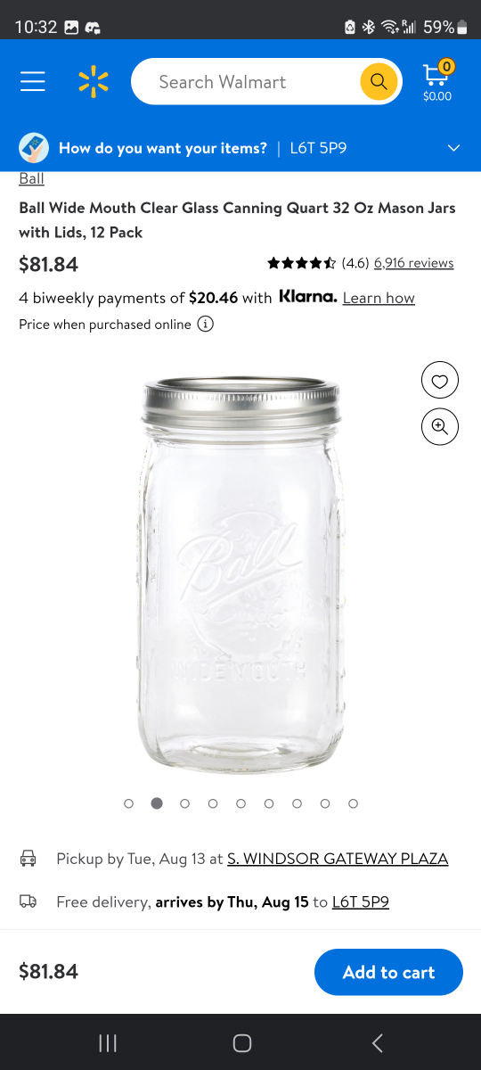 ball Mason jar 12 quart(32 oz) pack of 12 - photo 2