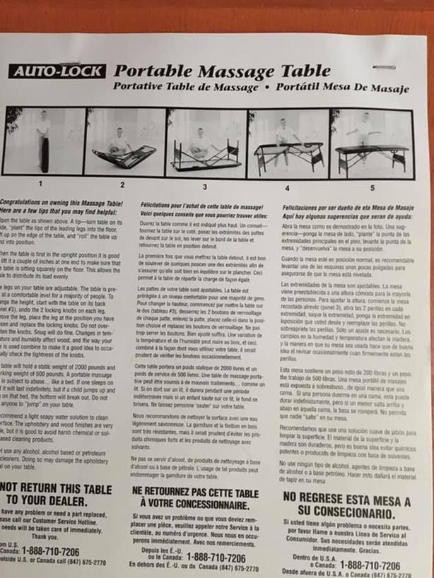 Portable Massage Table image indicator(3)