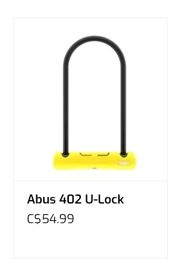 Abus 402 bicycle lock - photo 3
