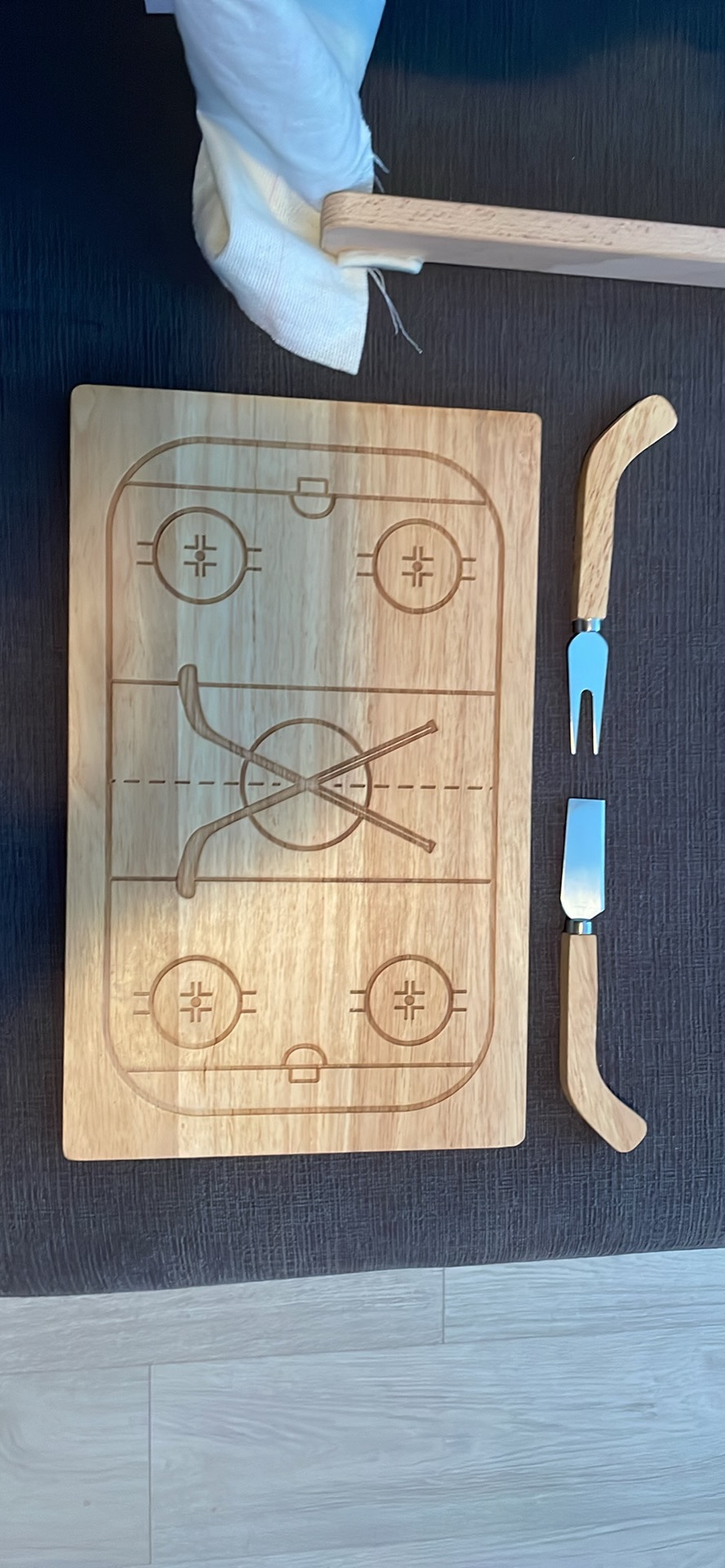 charcuterie board - hockey theme thumbnail