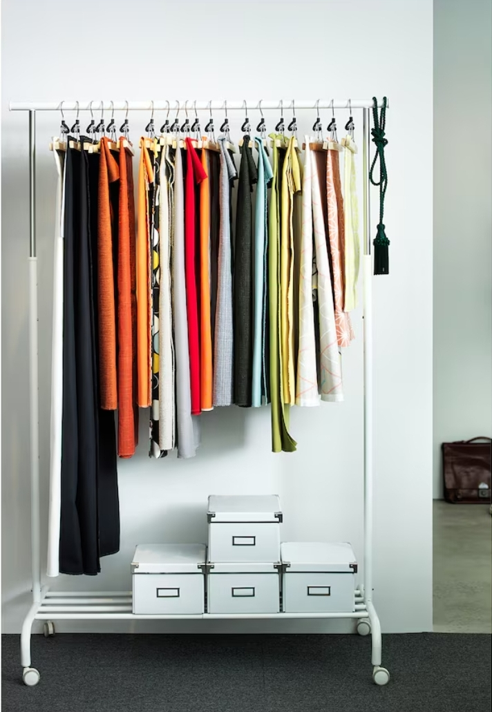 Ikea RIGGA Clothes rack Width:43 3/4 image indicator(3)