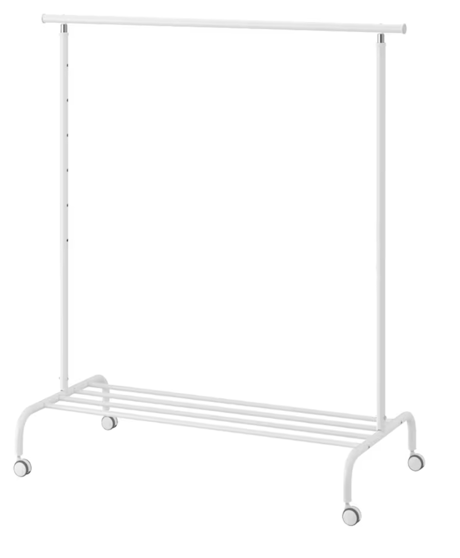 Ikea RIGGA Clothes rack Width:43 3/4 image indicator(6)