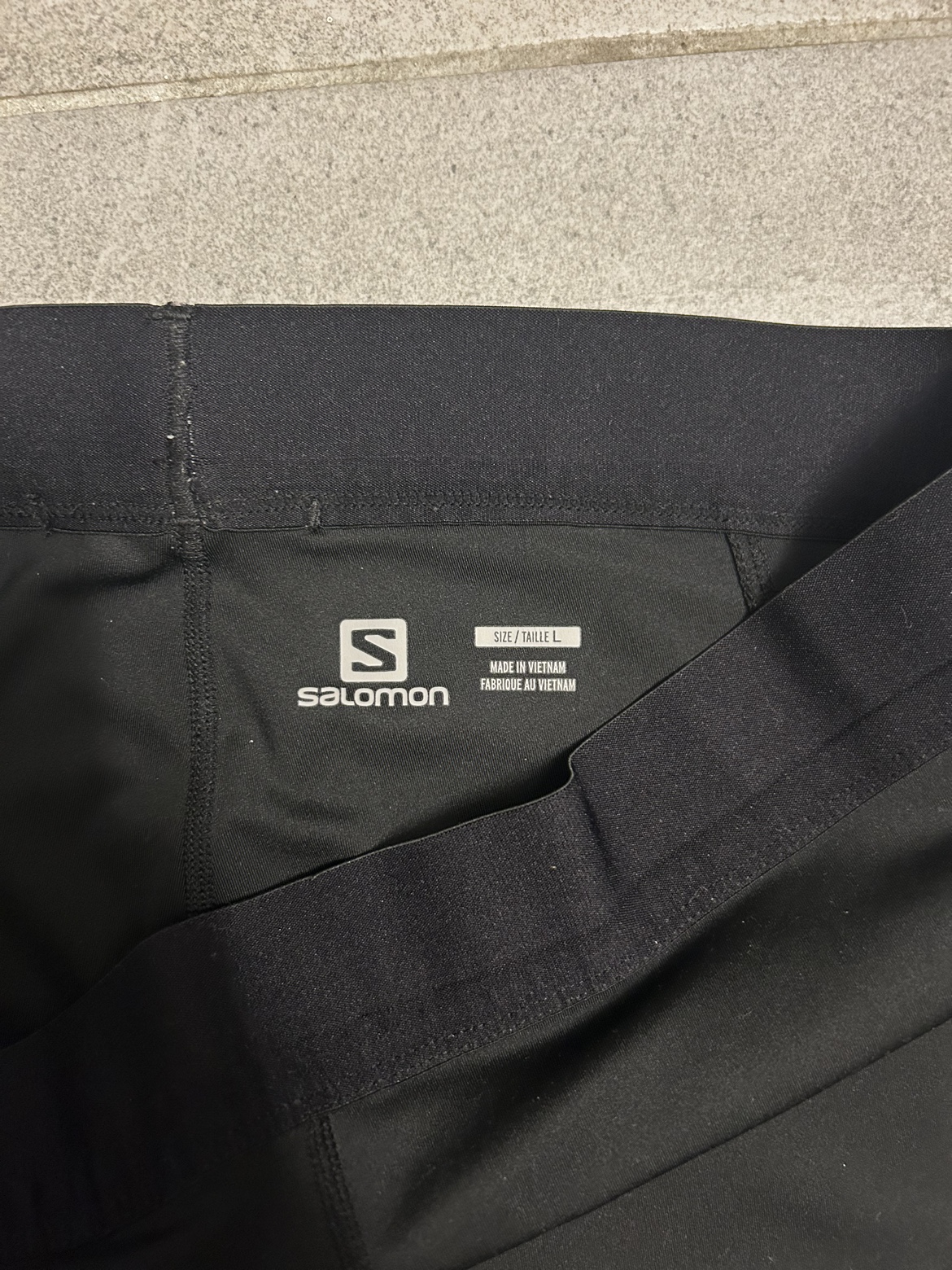 Salomon Men’s Tights Size L Black - photo 3