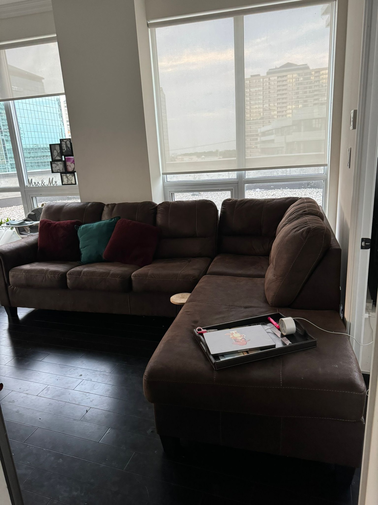 Ashley L shape sofa - photo 2