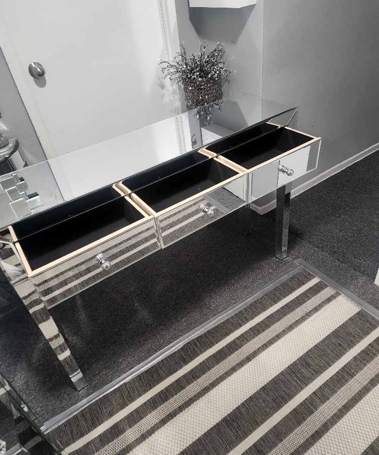 mirror console table with 3 drawer - photo 3