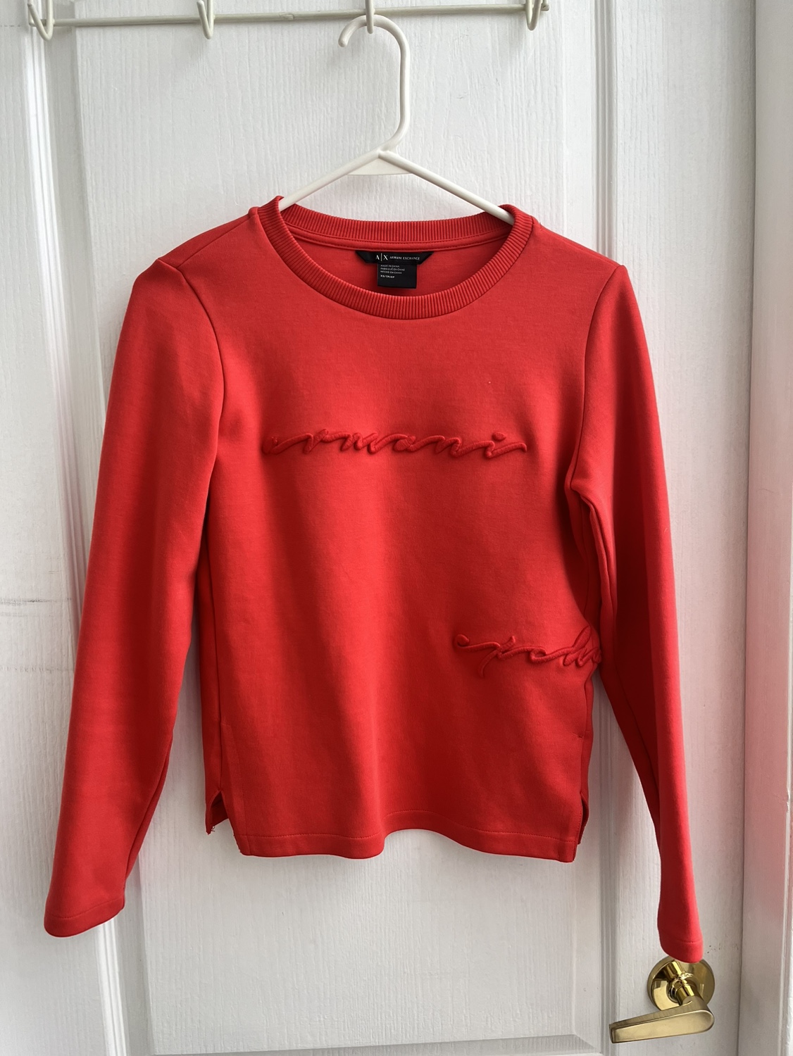 Armani exchange red crew neck