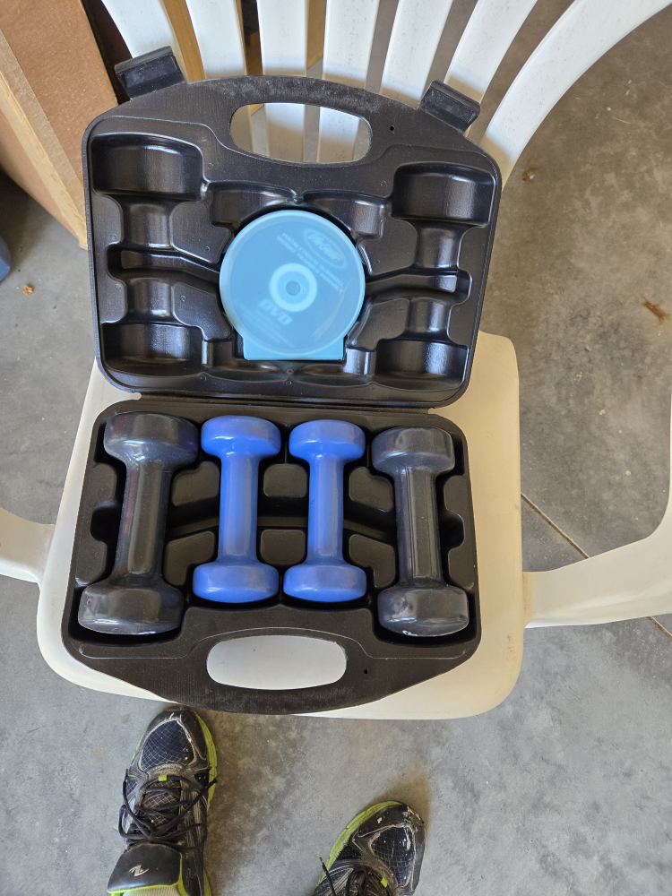 weight dumbbells with exercise cd