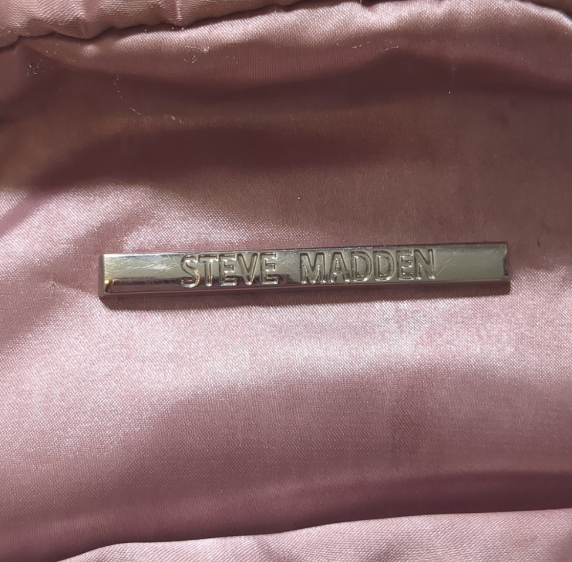 Steve Madden Blush Pink Satin Mini Backpack Purse image indicator(2)