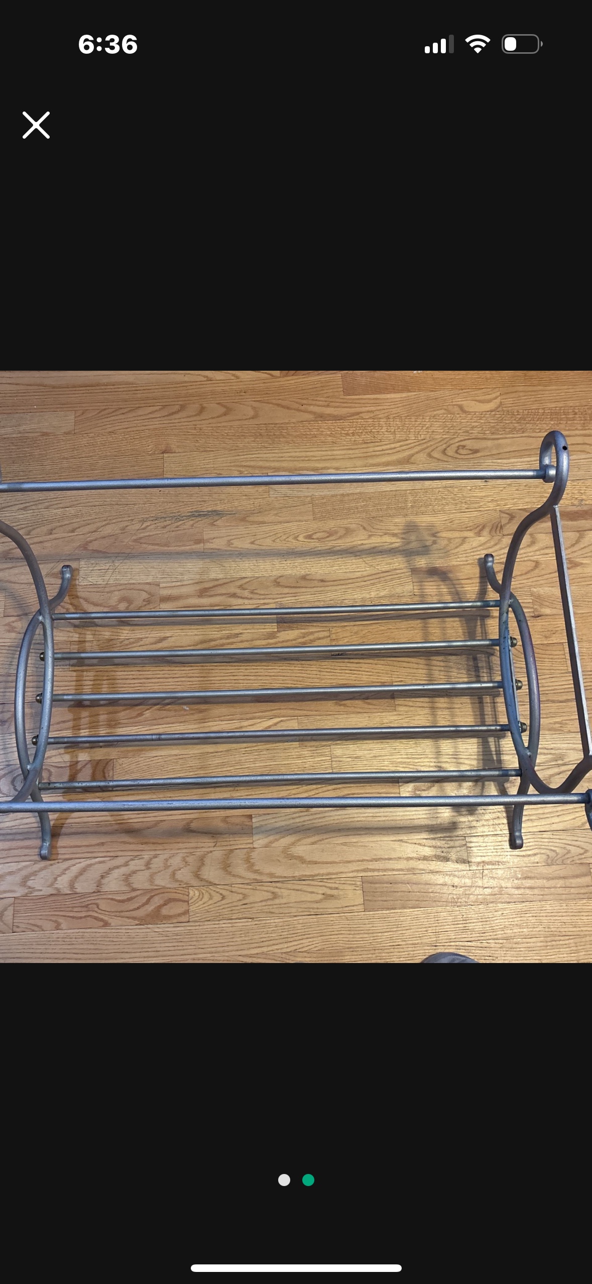Vintage glass top coffee table - photo 2