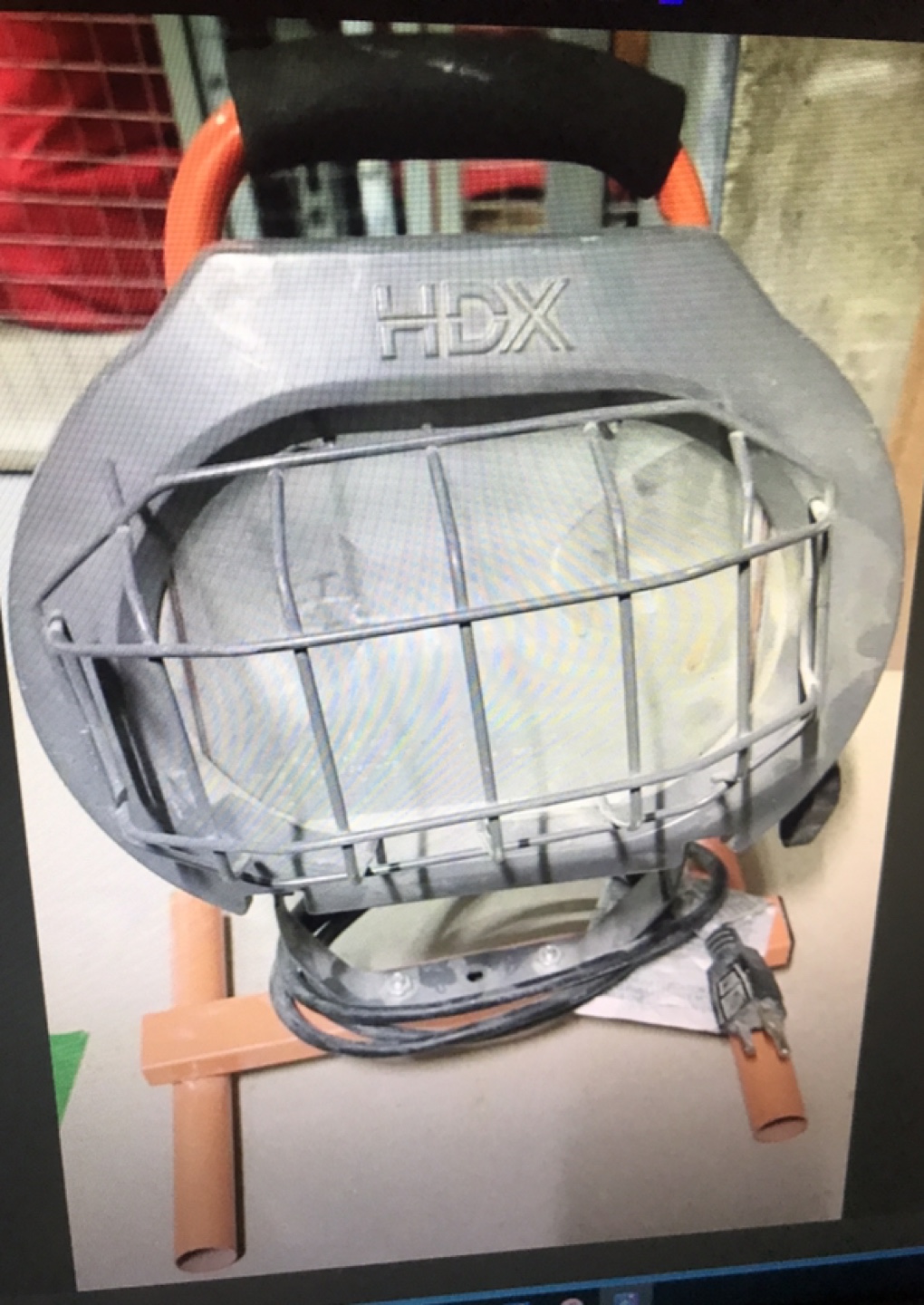 HDX 600-WATT HALOGEN INDOOR/OUTDOOR PORTABLE WORK LIGHT