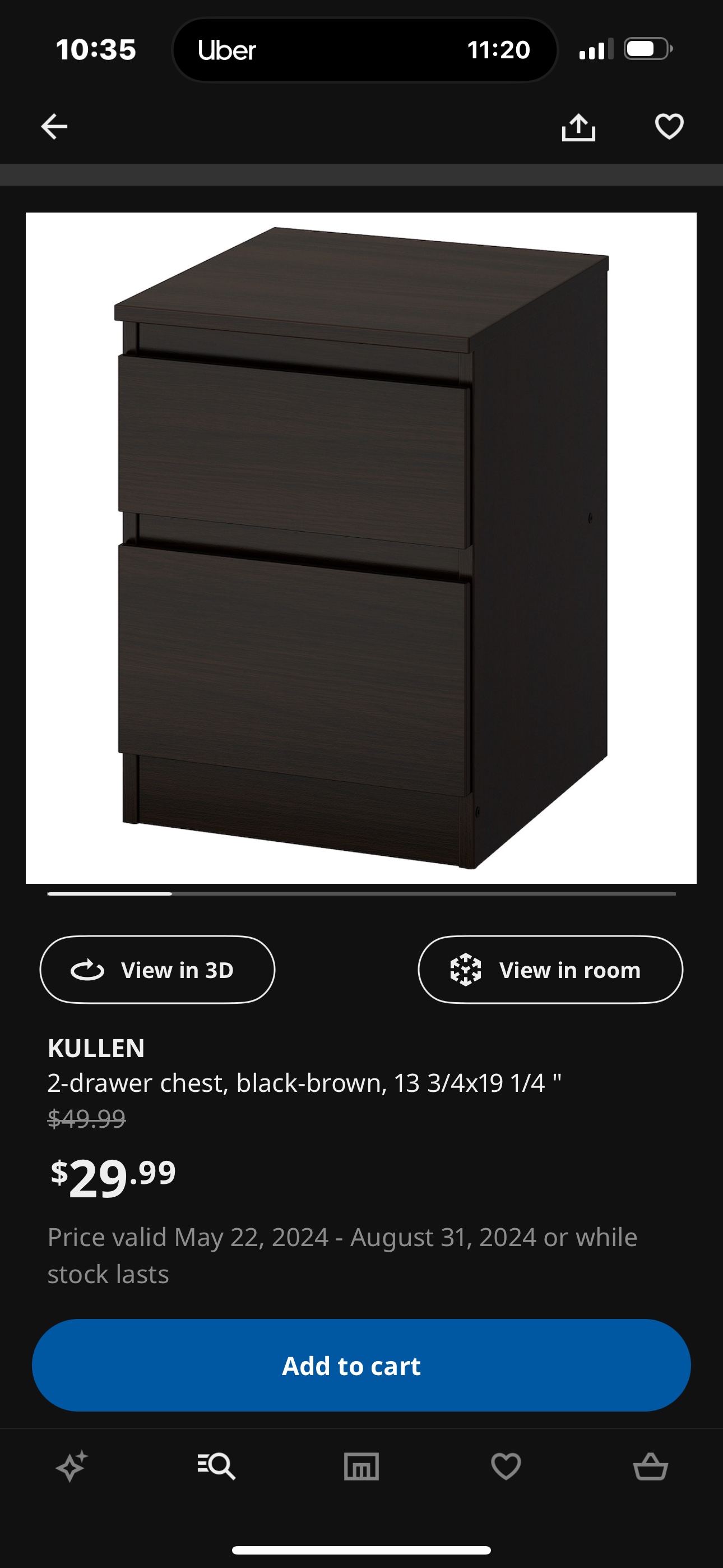 KULLEN IKEA Bedside Drawers - photo 5