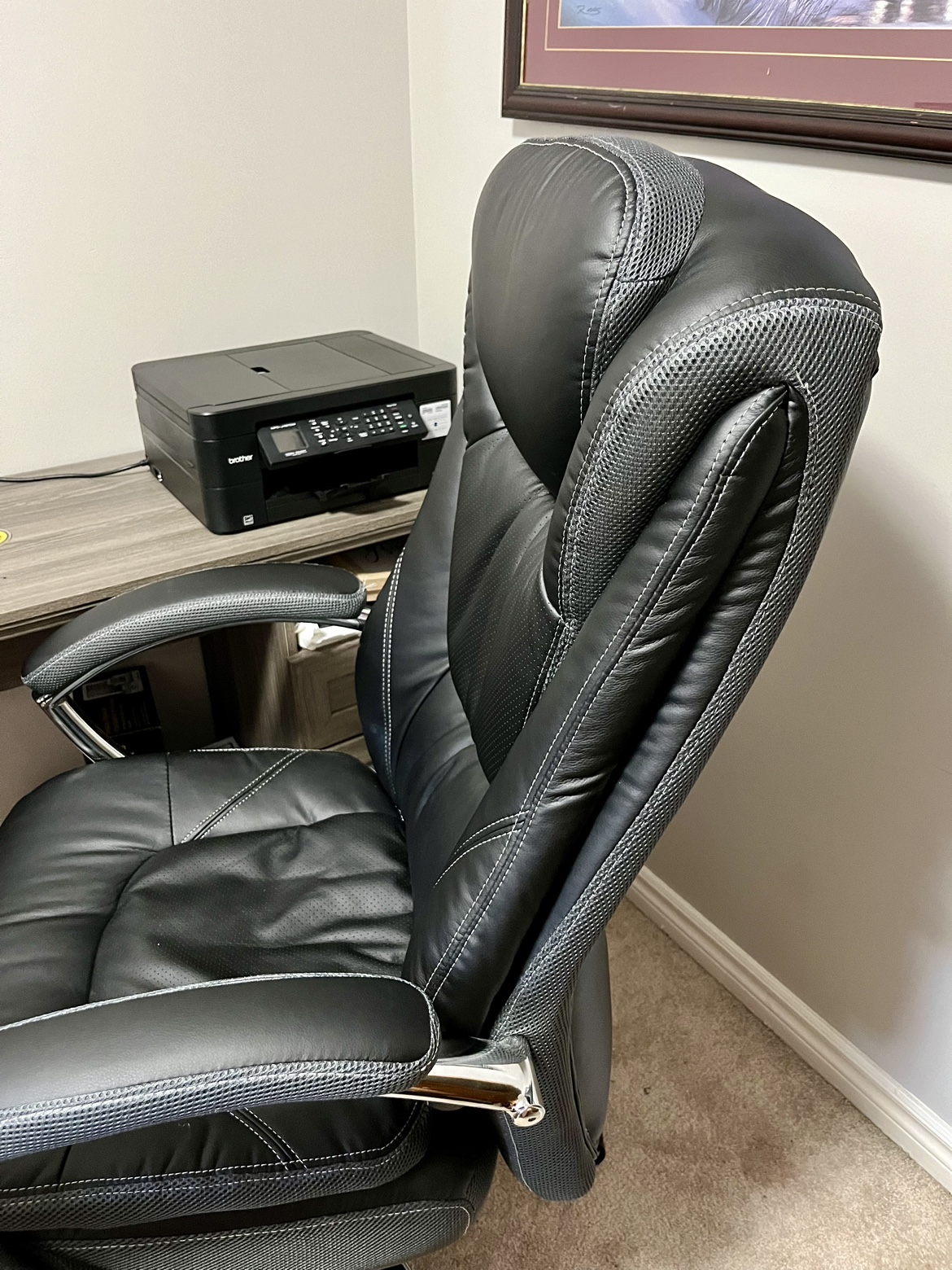 Office Chair- Black PU Leather image indicator(5)