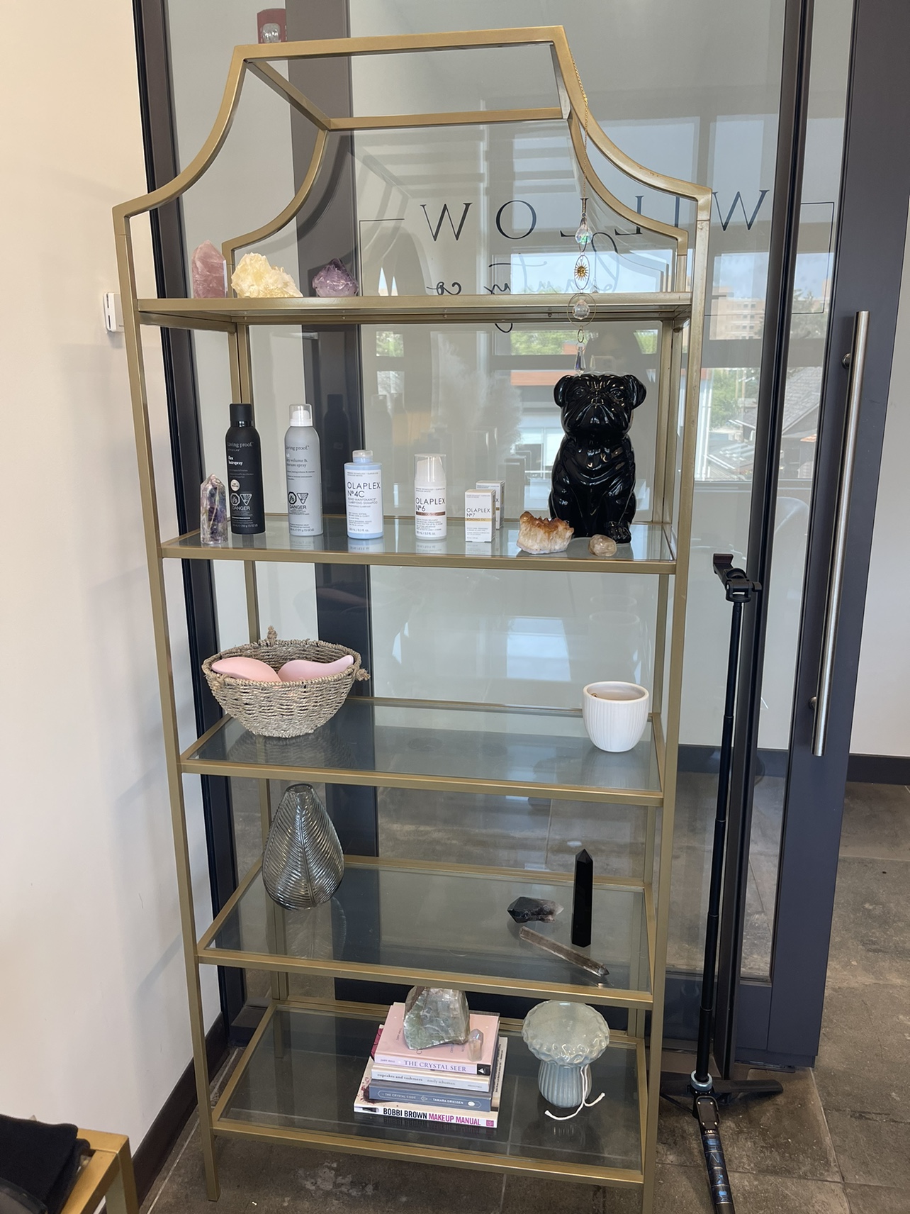 Gold Metal Bookshelf