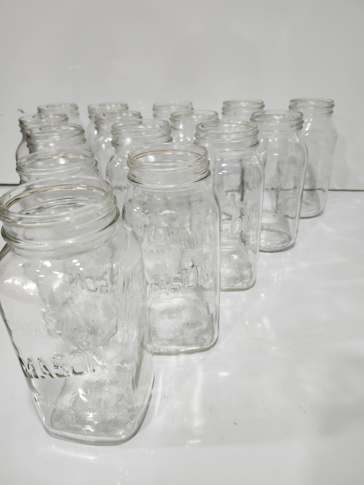 Set of 15  Mason Jars clean  32 Oz /946 ml  10/ 10 condition image indicator(3)