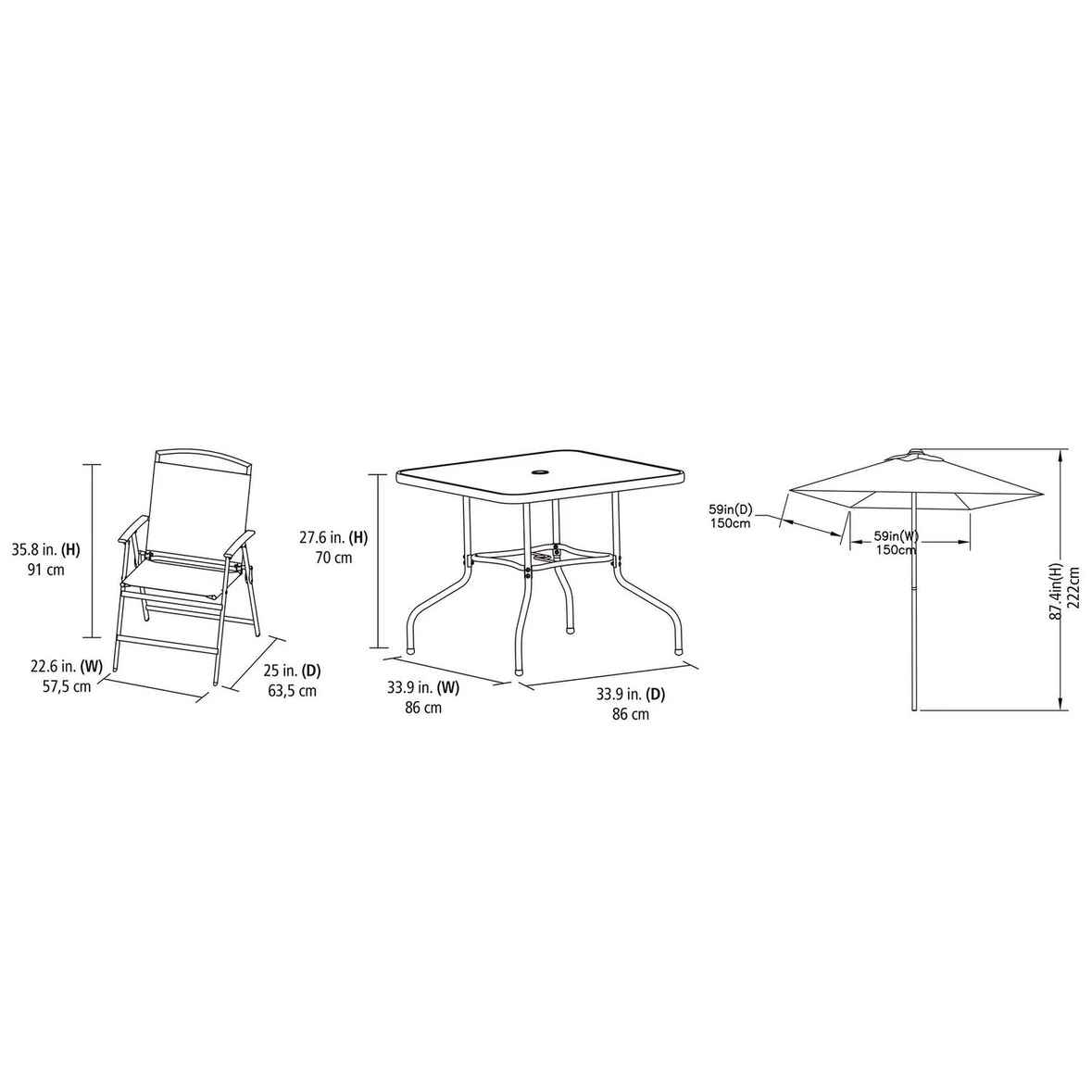 Patio set - photo 3
