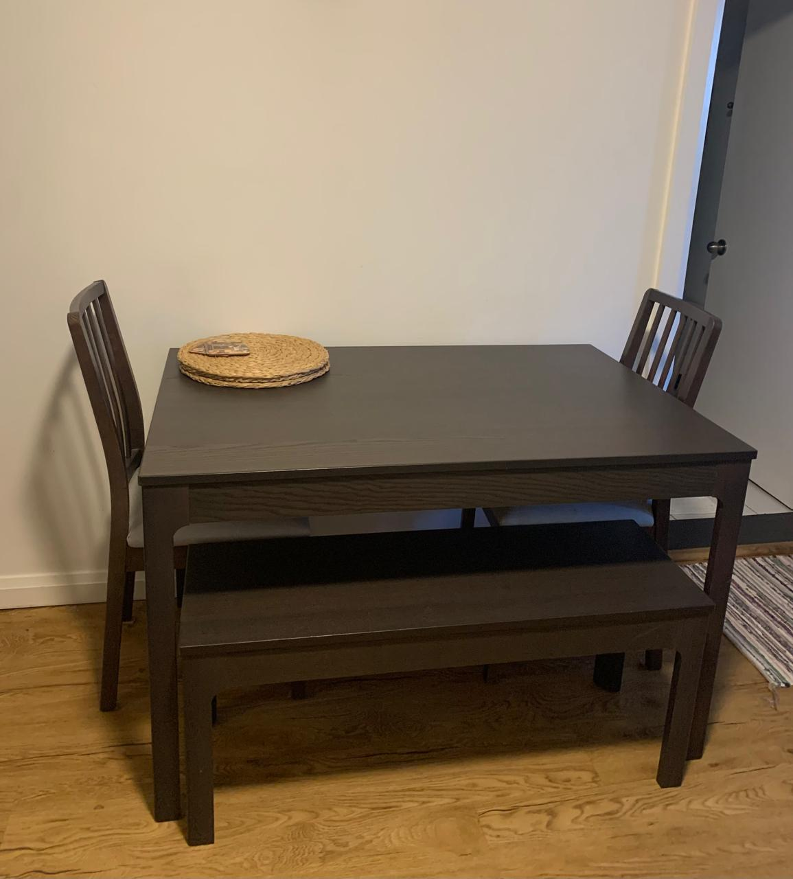 Table with 2 chairs and bench EKEDALEN from IKEA image indicator(2)