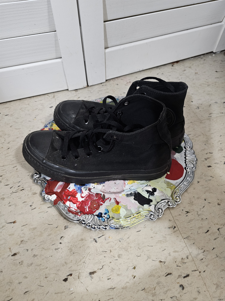All Star Chuck Taylor High Tops Vintage Canvas All Black Unisex - photo 2