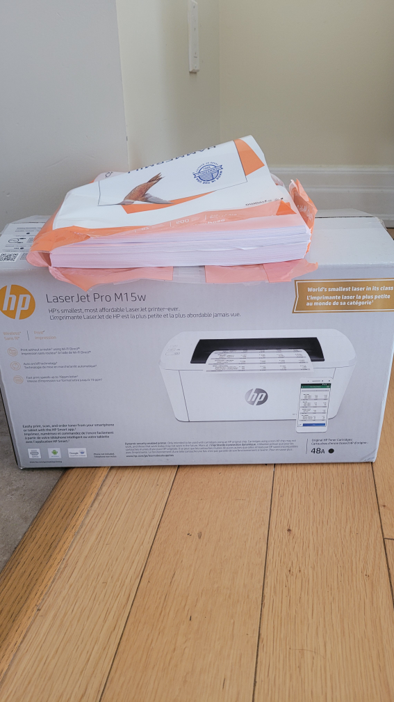 HP LaserJet Pro M15w Wireless Laser Printer thumbnail