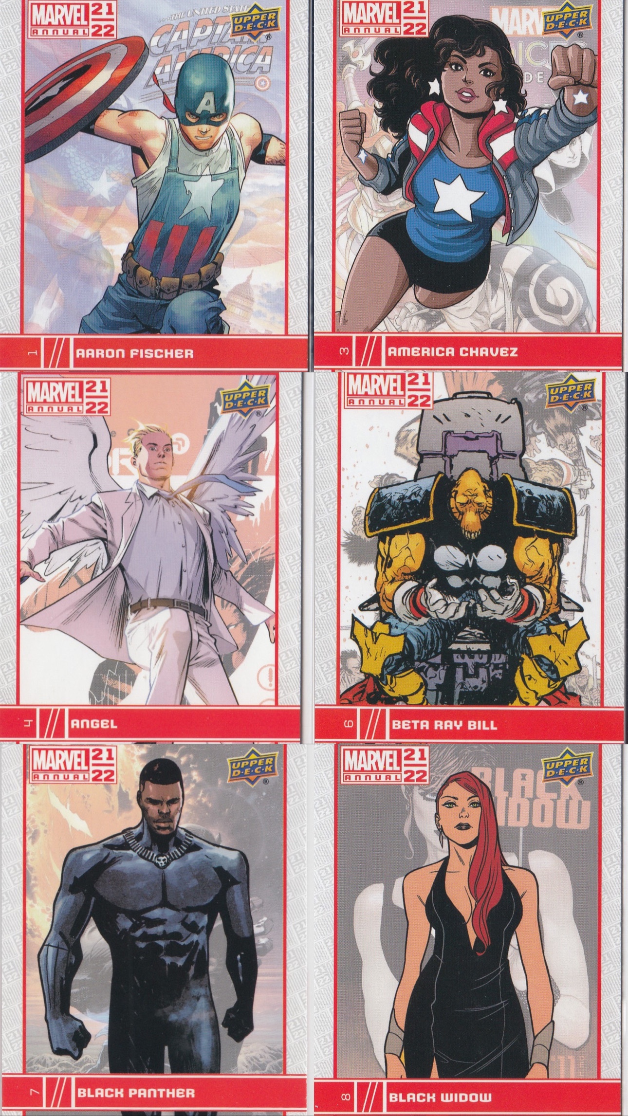Marvel Annual Trading cards 21-22 (1 to 73) thumbnail