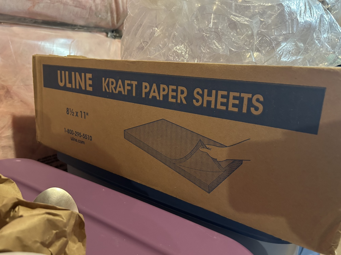 ULINE 100% Recycled Kraft Paper Sheets – 8.5 x 11” thumbnail