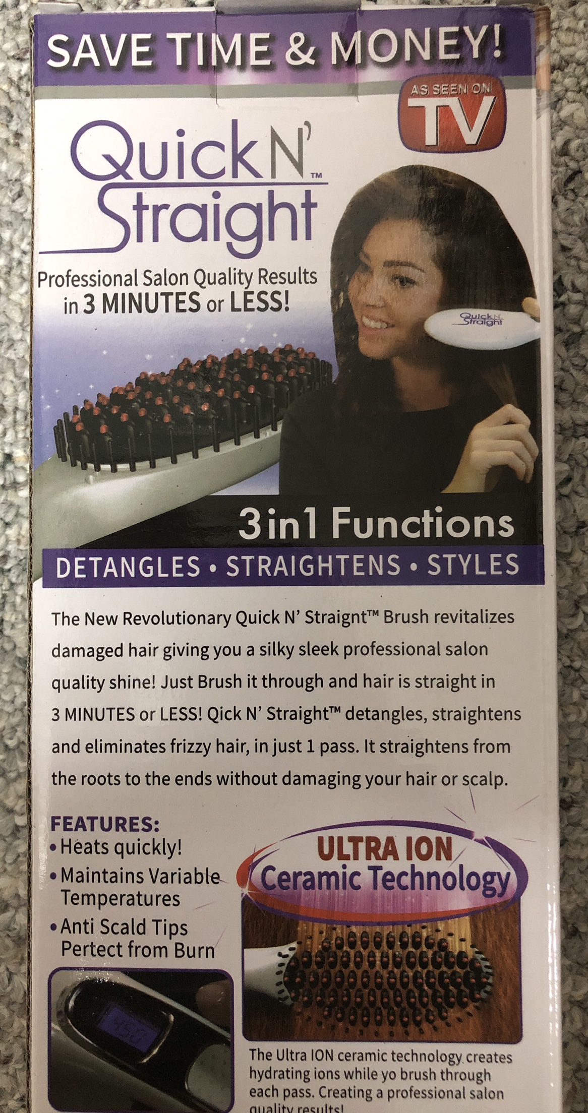 Brandnew quick and straight salon hair brush image indicator(2)