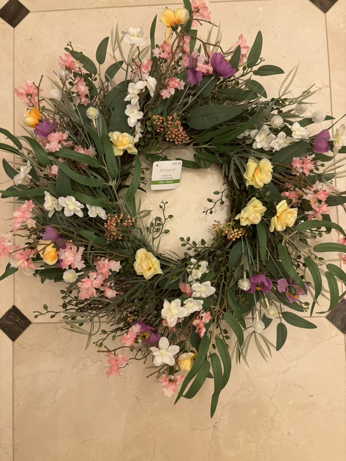 Floral Wreath. Silk.