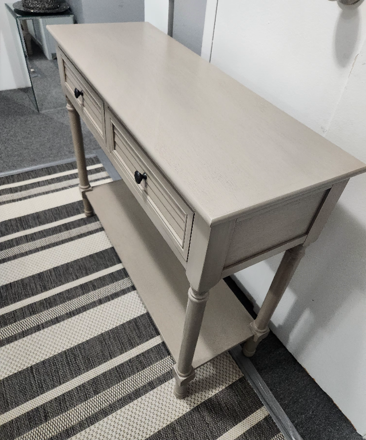wood console table new 35"/29"/13" - photo 3