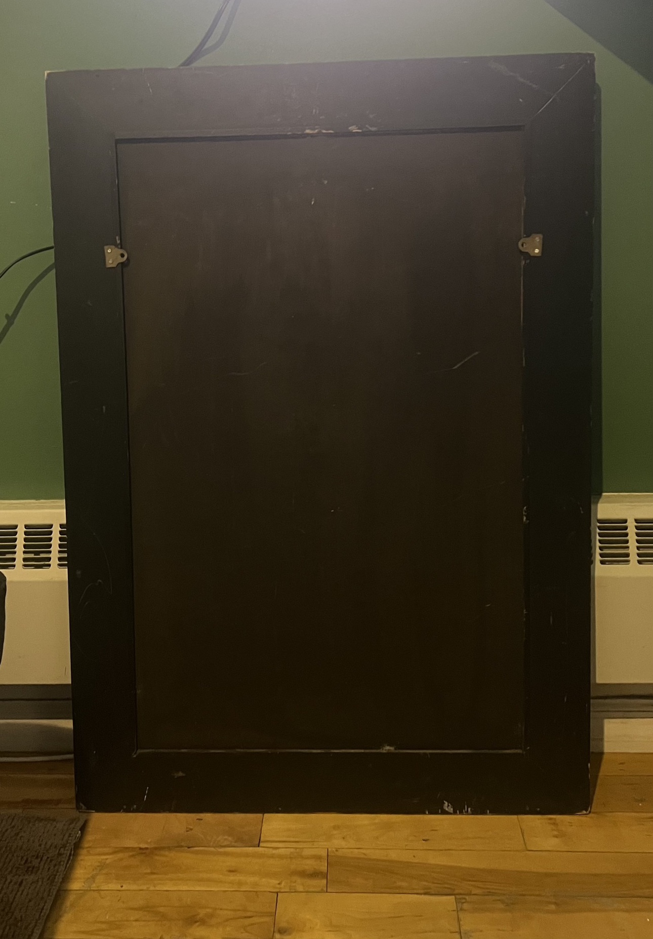 Large Vintage Black Mirror - photo 2