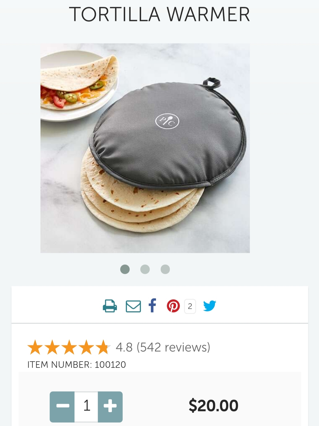 Pampered Chef Tortilla Warmer image indicator(2)