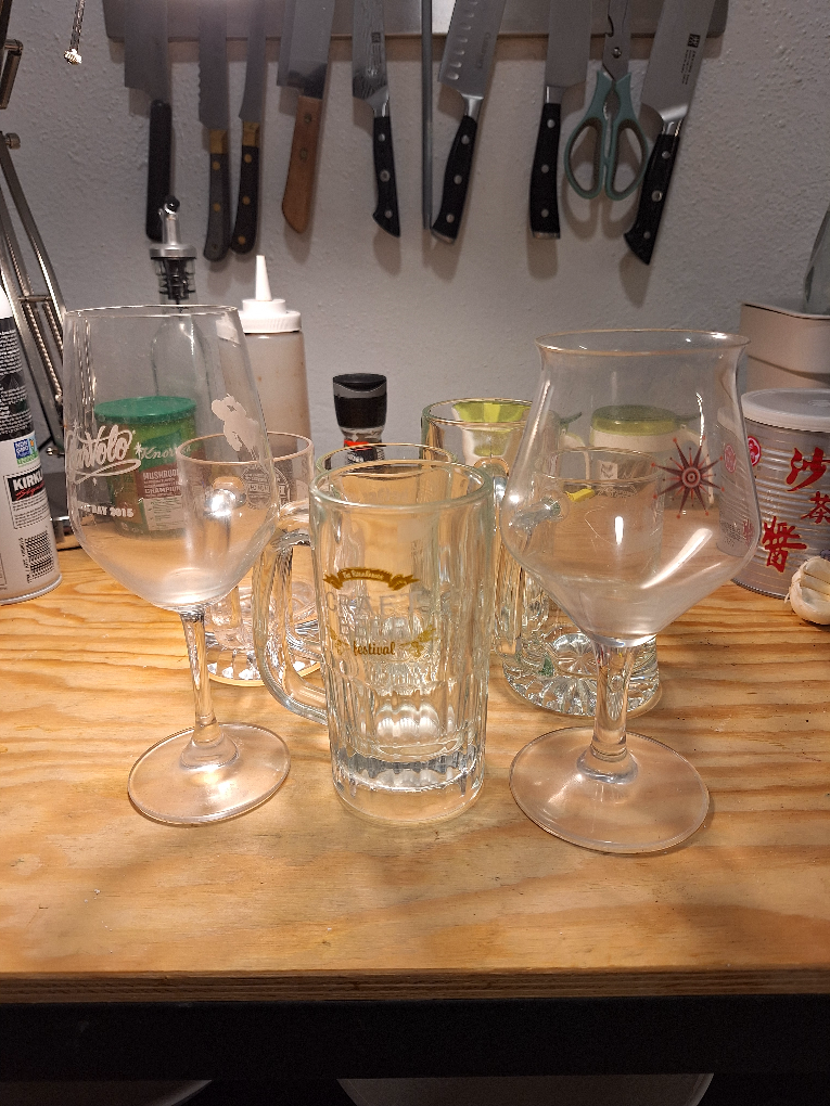 Glasses beer wine #freecycle