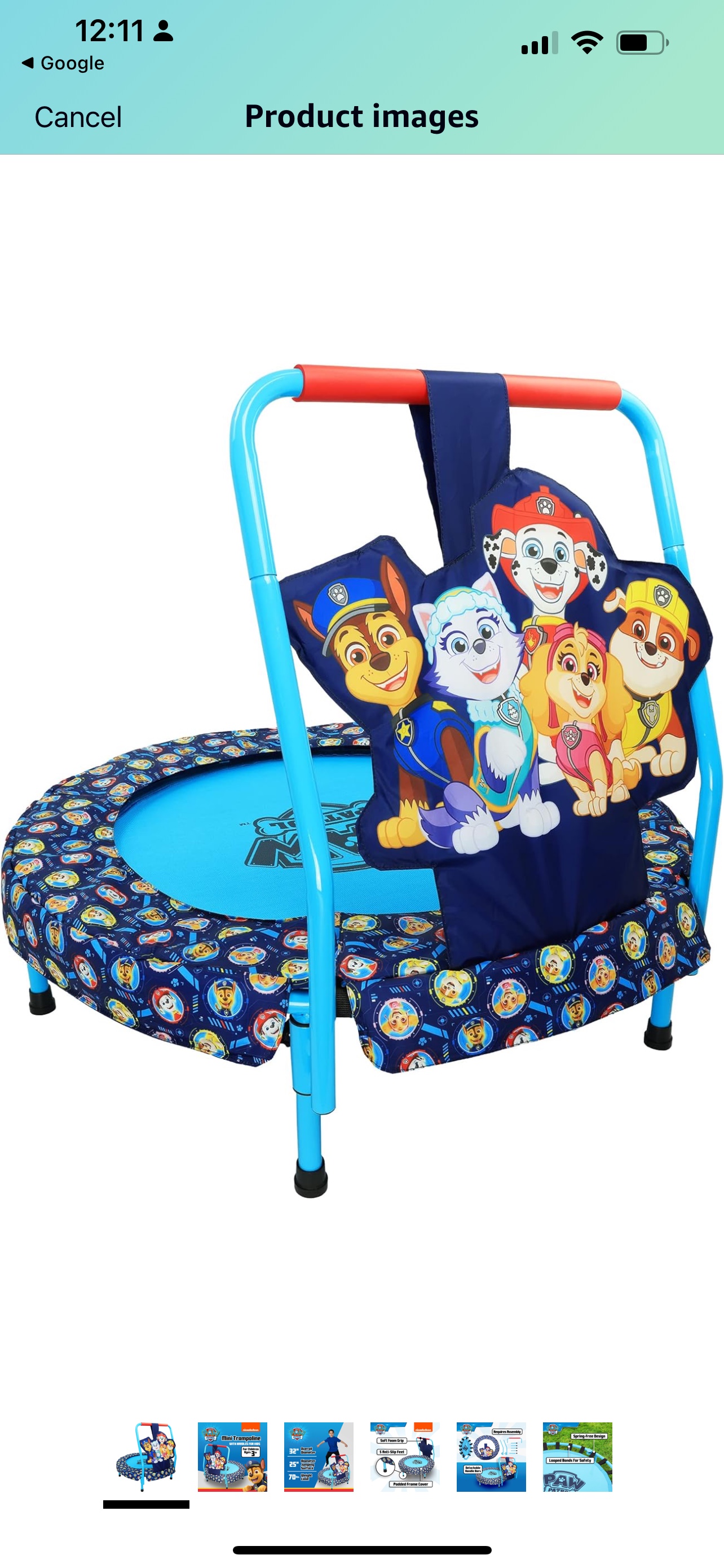 PAW Patrol Mini Trampoline, Indoor Kids or outdoor - photo 3