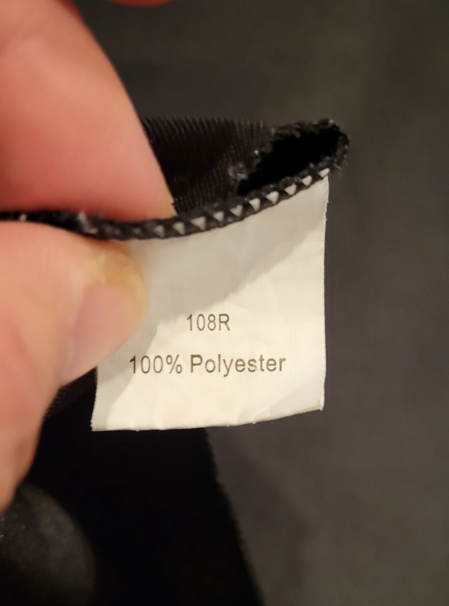108" Round Black Tablecloth - photo 5