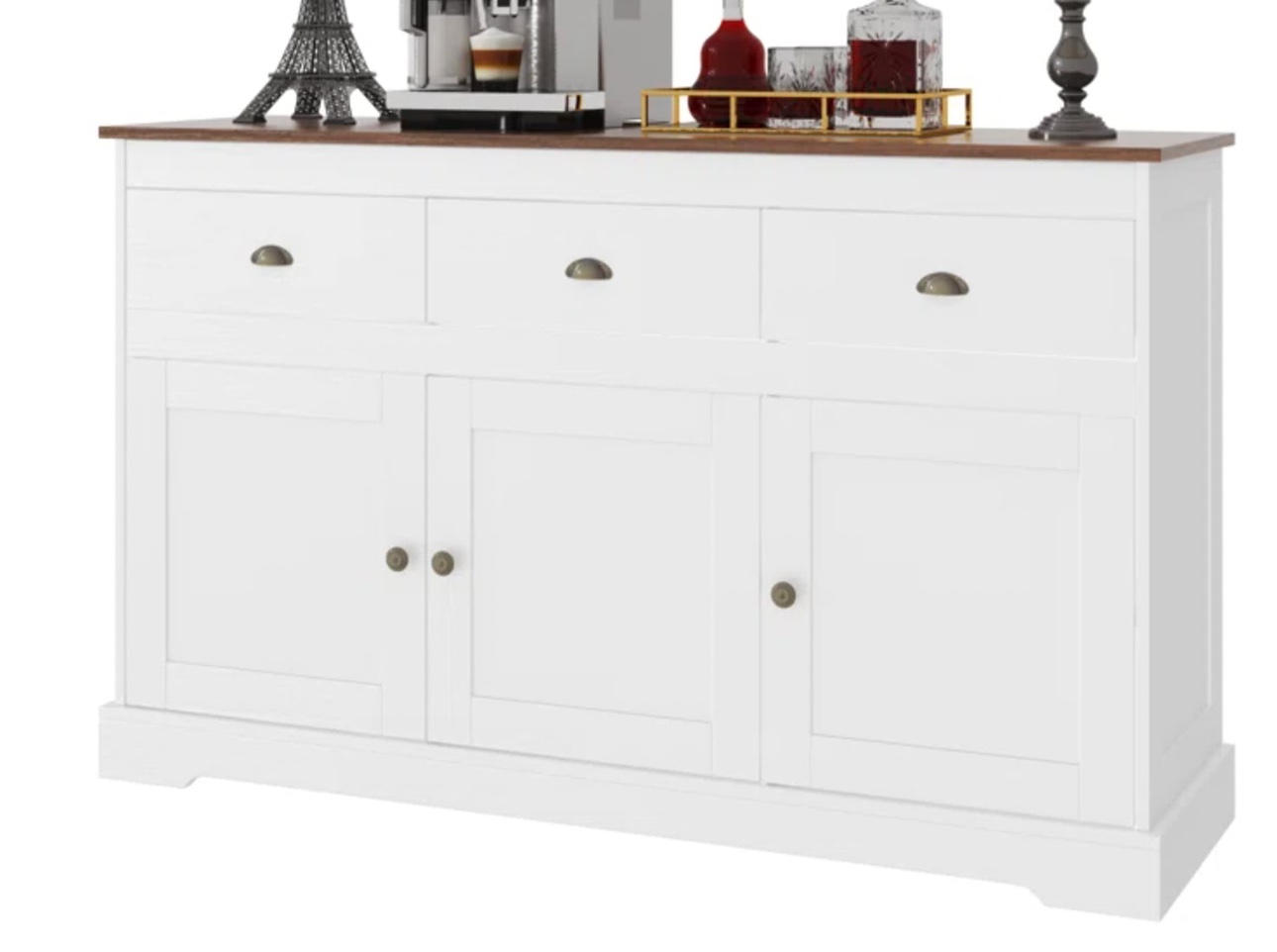 Jenna 53.5" Wide 3 Drawer Sideboard