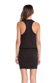 James Perse racer back little black dress image indicator(2)