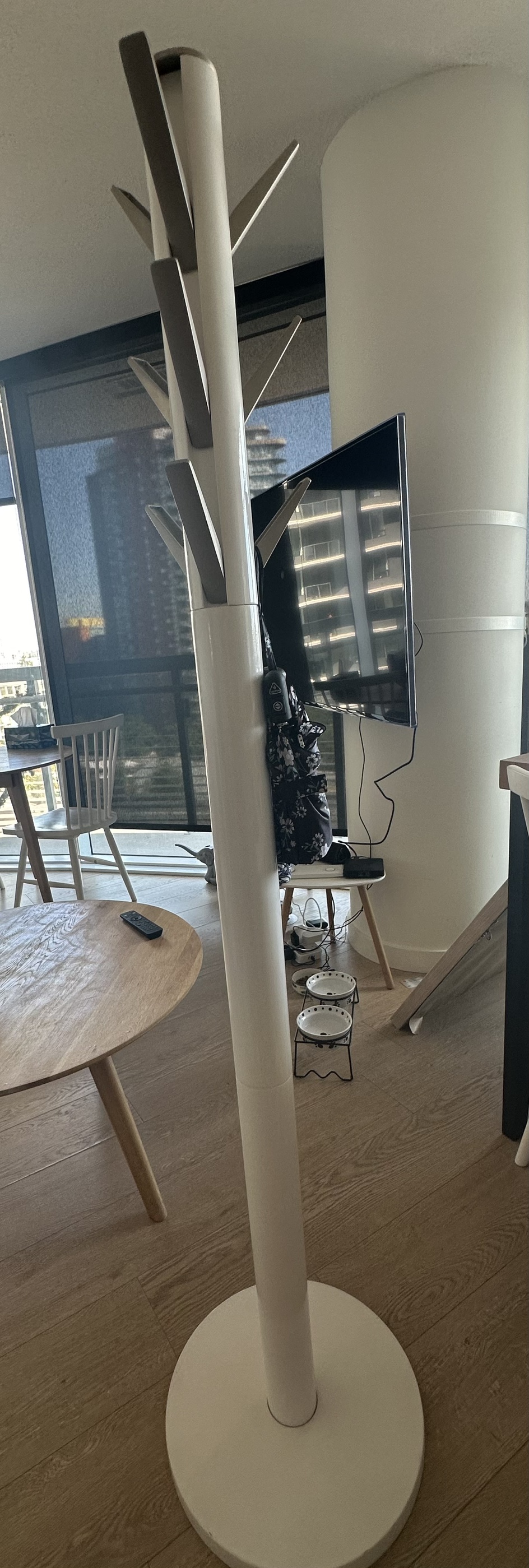 Modern free standing coat rack tree