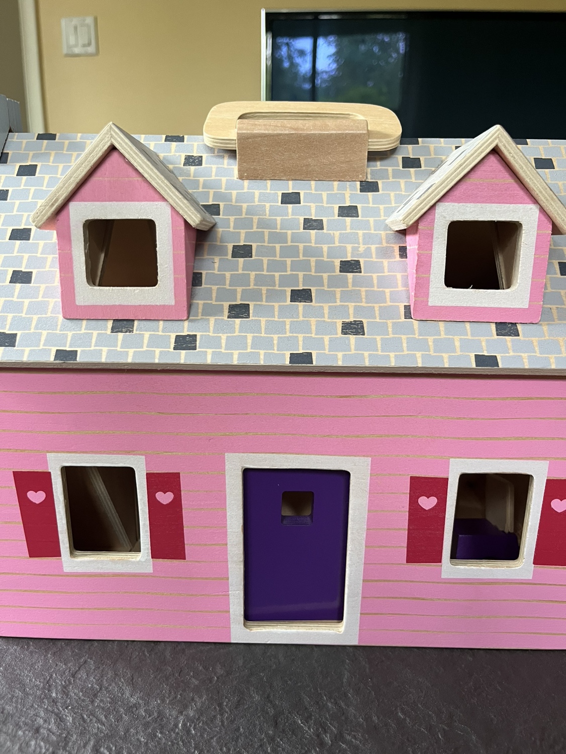 Melissa and Doug fold and go mini doll house