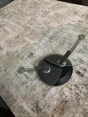 Glass coffee table and end table set - photo 2